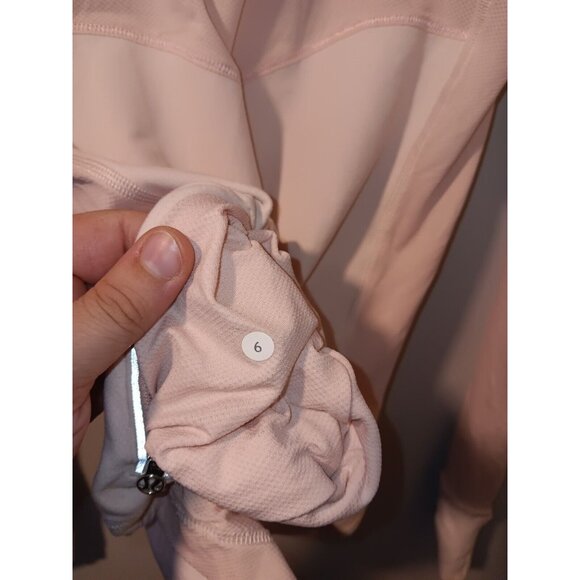 Lululemon Star Runner Pullover Jacket Womens 6 Pretty Pink Pastel Rulu Sweater - Picture 7 of 7